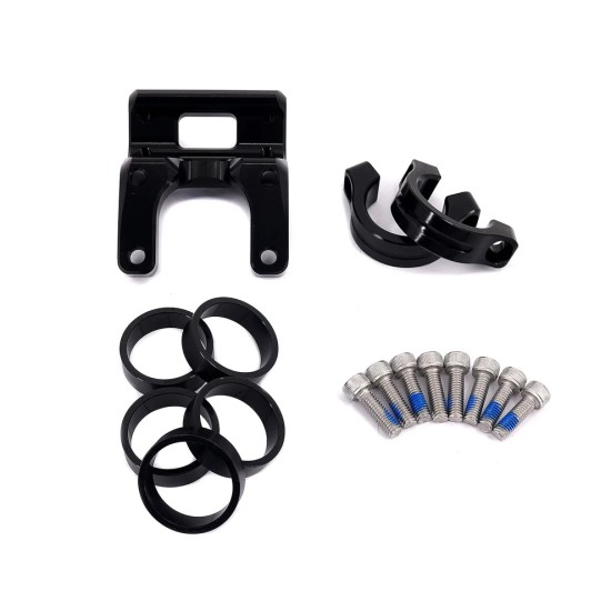 KKE Handlebar Risers Kit Direct Mount Black