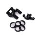 KKE Handlebar Risers Kit Direct Mount Black